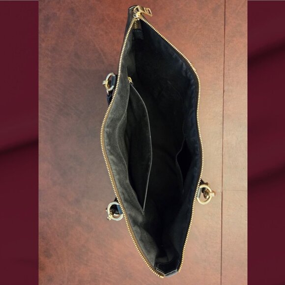 Coach Ava Signature Leather Zip Top Tote Bag - Picture 8 of 11